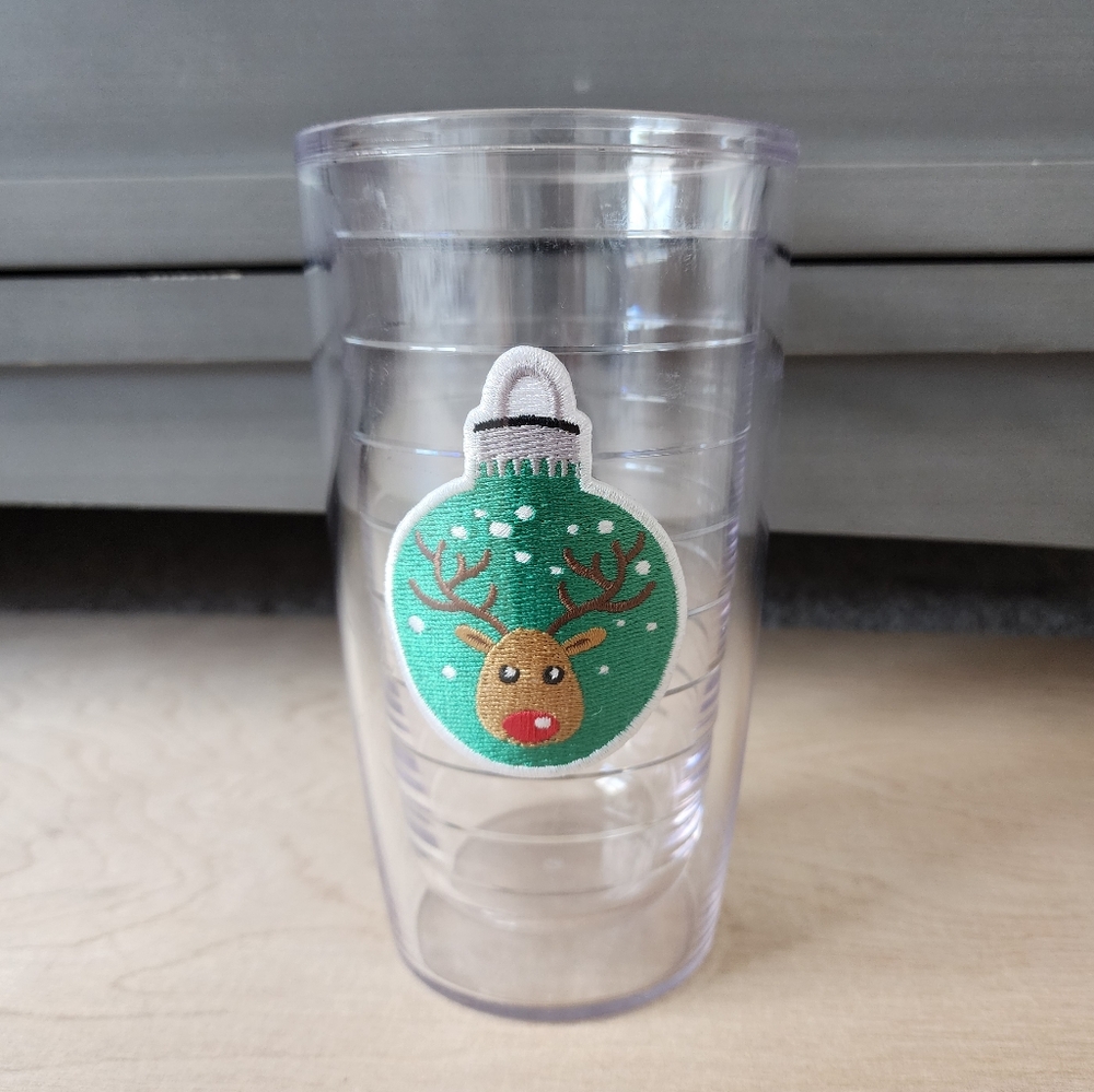 Tervis Tumbler Green Ornament Rudolph Reindeer 16 Oz.